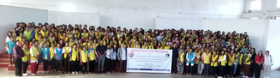 DCPU Mon organised ‘sensitization programme of Village Level Child Welfare and Protection Committee Member Secretaries’ at Mon Town Council Hall on November 24.